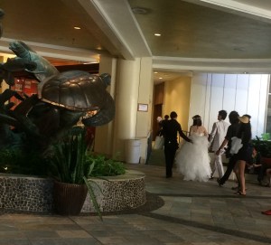 Couple Heading Toward Marriage License Office