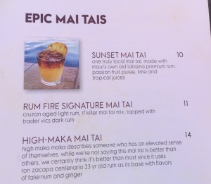 Mai Tai Options